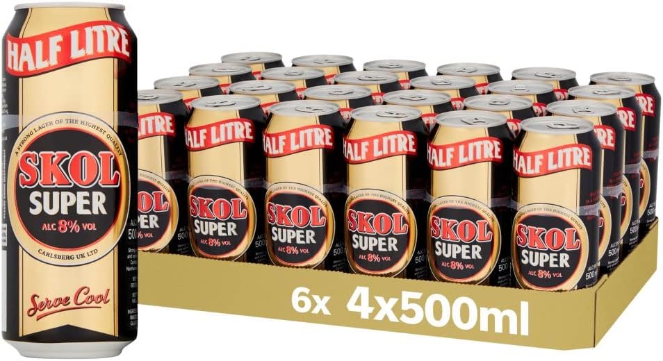 Skol Super Lager Cans 24x500ml