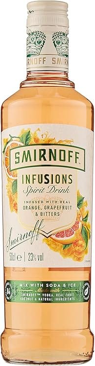 Smirnoff Infusions Orange Grapefruit and Bitters Vodka 50cl