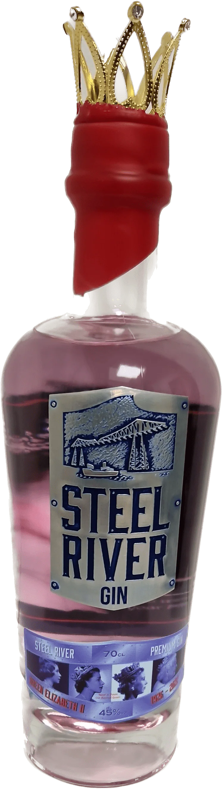 Steel River Queen Elizabeth II Strawberry Cucumber London Dry Gin 70cl