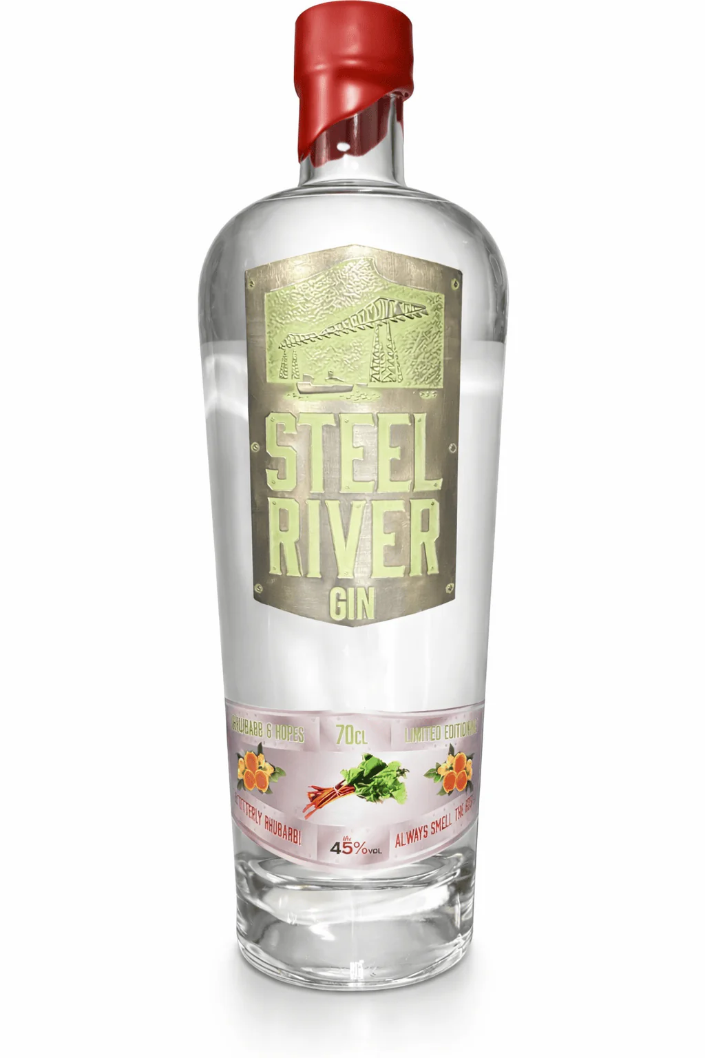 Steel River Rhubarb Gin 70cl