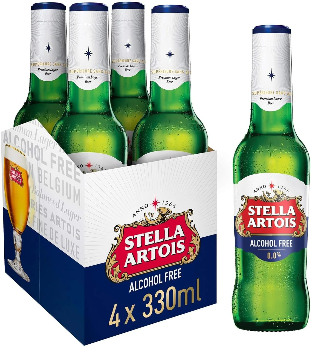 Stella Artois Premium Alcohol Free Larger Beer 12x330ml