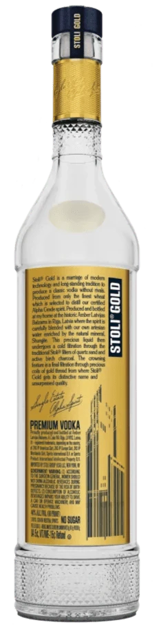 STOLI Gold Vodka 70cl - Image 2