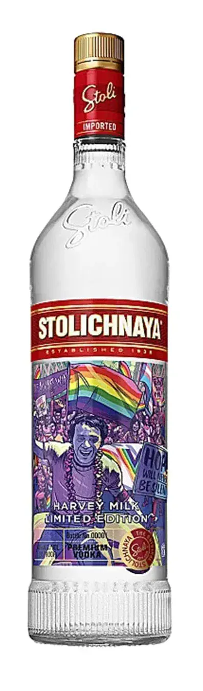 Stolichnaya Harvey Milk Limited Edition Vodka 70cl