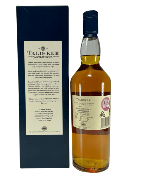 Talisker 10 Year Old Single Malt Scotch Whisky Old Design 70cl - Image 2