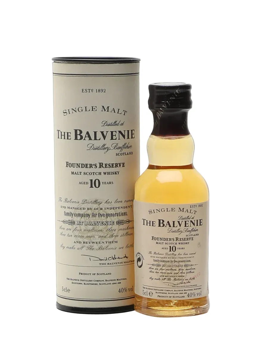 The Balvenie 10 Year Old Founder's Reserve Bot 2000s Whisky Miniature 5cl
