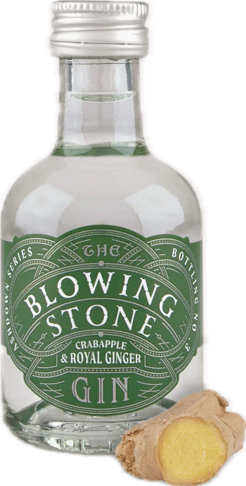 The Blowing Stone Crabapple & Royal Ginger Gin Miniature 5cl