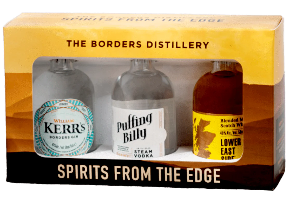 The Borders Distillery Spirits from the Edge Tasting Set 3x5cl