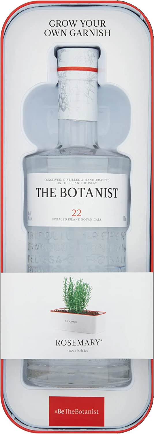 The Botanist Islay Dry Gin Gift Set Garnish Tin Planter & Foraged Cocktail Booklet 70cl