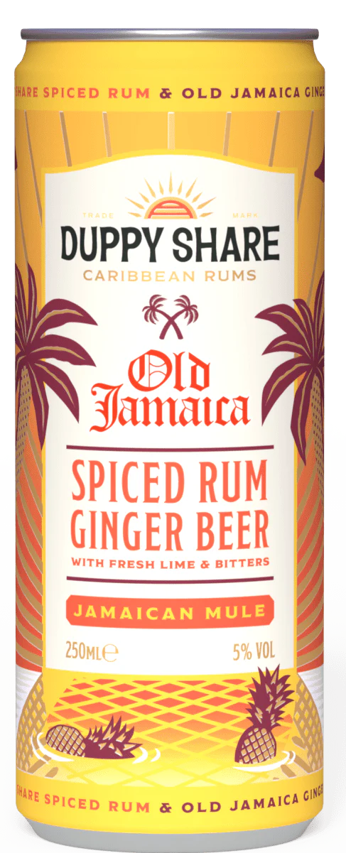 The Duppy Share Spiced Rum and Old Jamaica Cocktail Cans 12x250ml