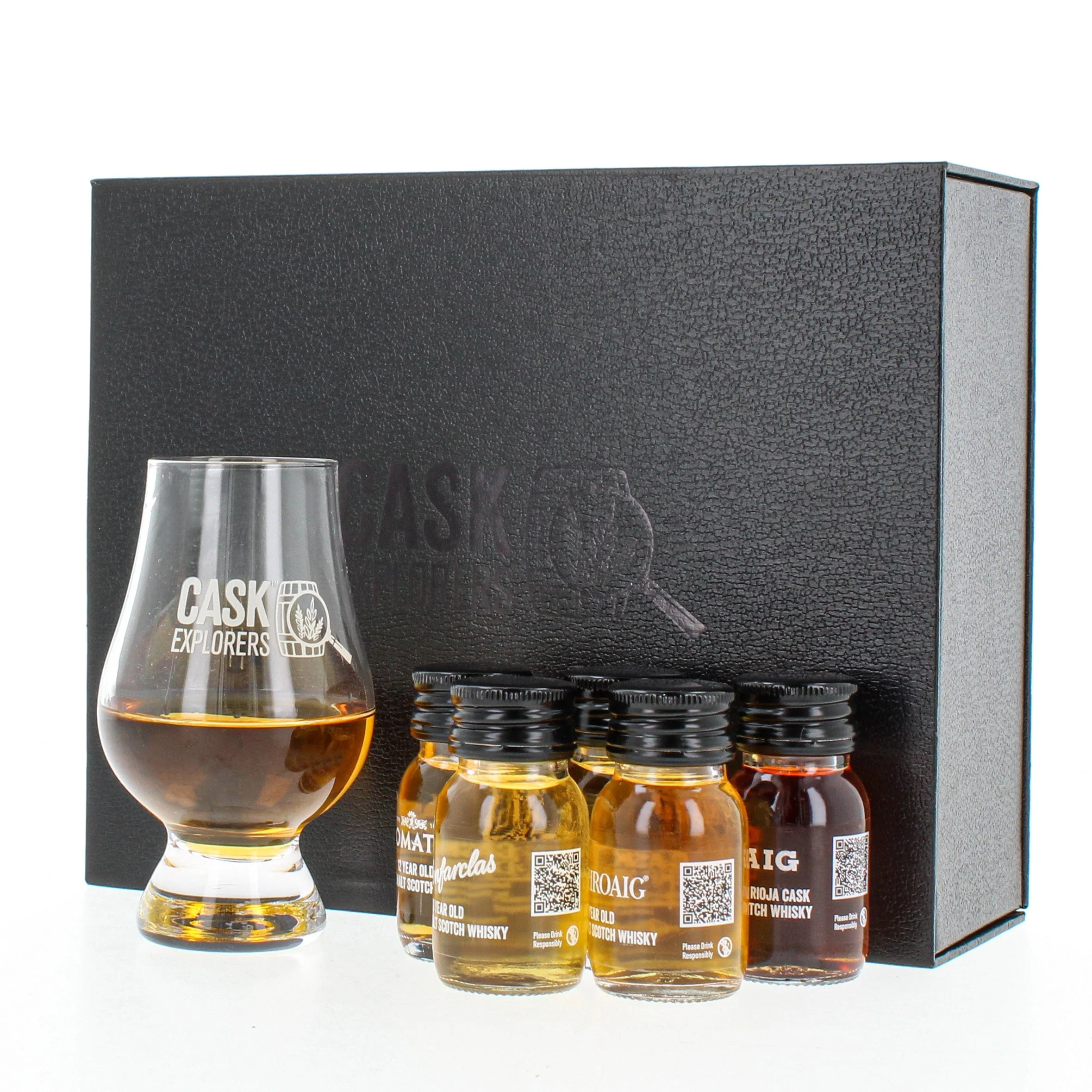 The Five Regions of Scotland Whisky Tasting Gift Set with Glencairn Whisky Glass 5x3cl - Image 2