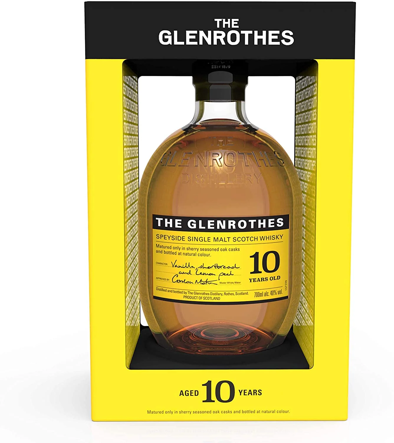 The Glenrothes 10 Year Old Speyside Single Malt Scotch Whisky, 70 cl