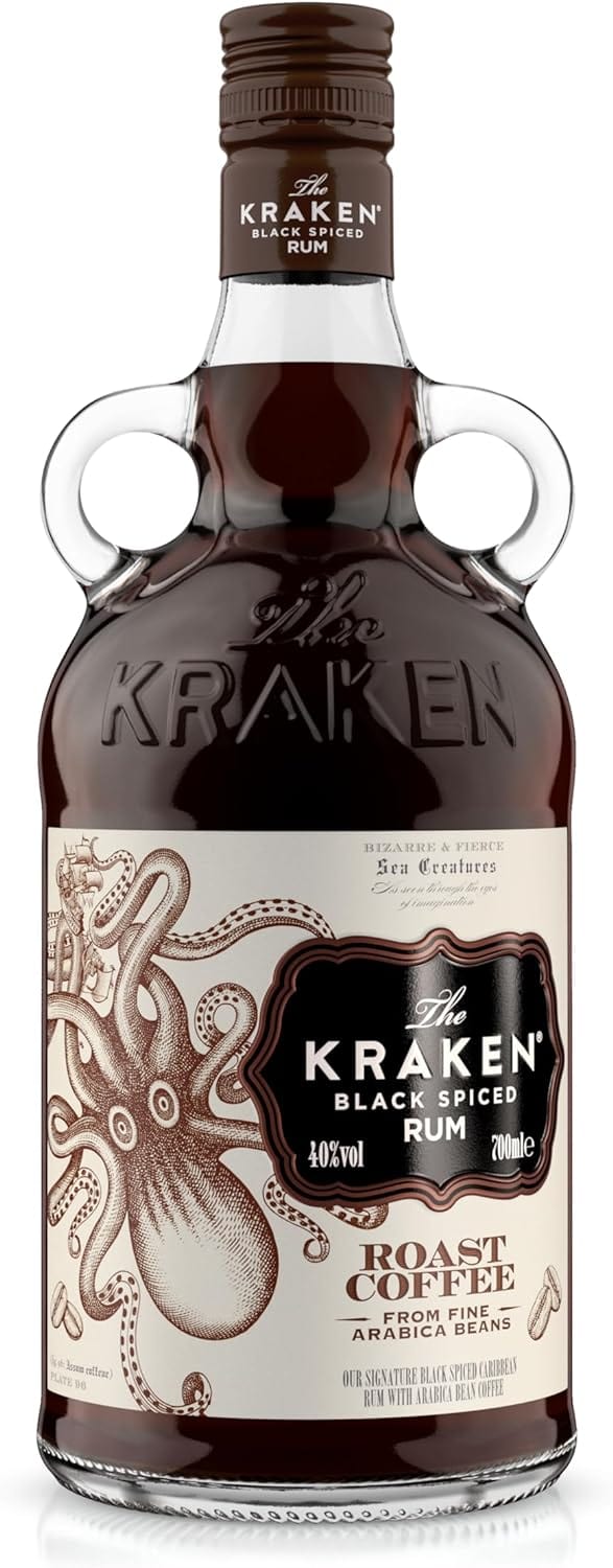 The Kraken Black Spiced Roast Coffee Rum & Smoked Glass 70cl - Image 2