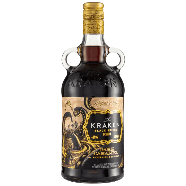 The Kraken Dark Caramel and Cornish Sea Salt Limited Edition Dark Spiced Rum 70cl