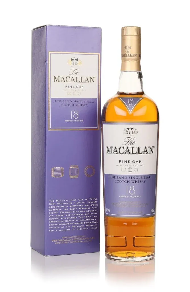 The Macallan 18 Year Old Fine Oak Single Malt Scotch Whisky 70cl