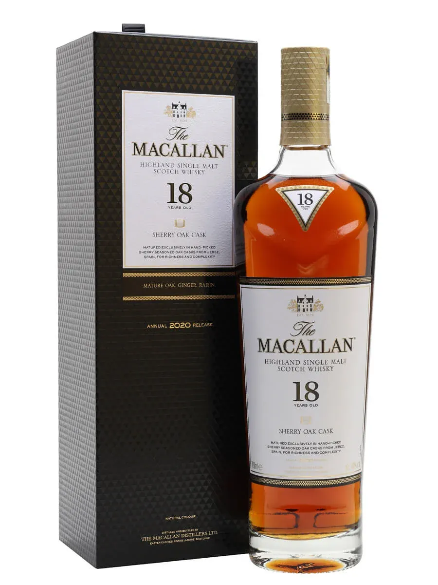 The Macallan 18 Year Old Sherry Oak 2020 Release Single Malt Scotch Whisky 70cl