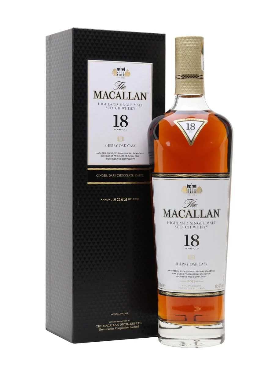 The Macallan 18 Year Old Sherry Oak 2023 Release Single Malt Scotch Whisky 70cl