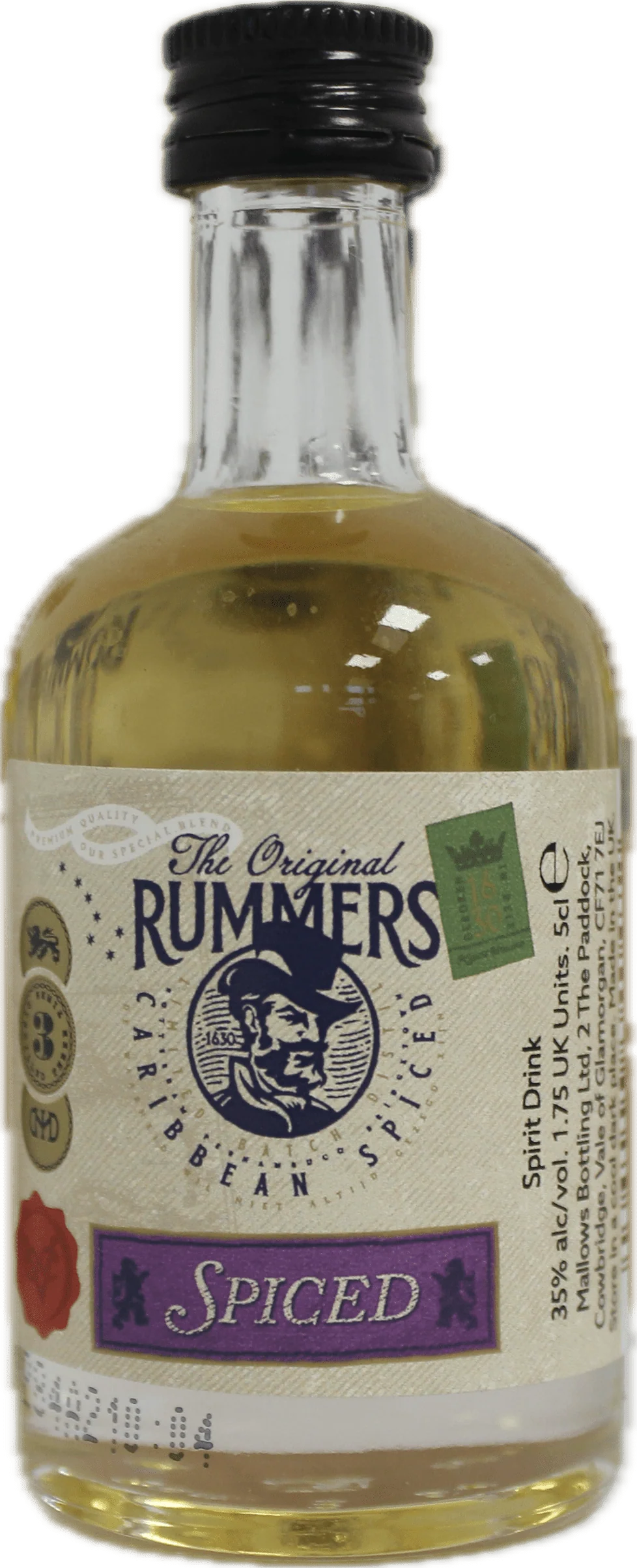 The Original Rummers Spiced Rum Miniature 5cl