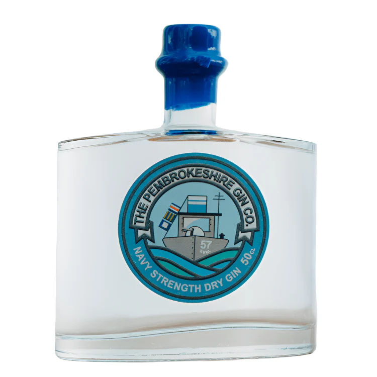 The Pembrokeshire Navy Strength Gin 50cl