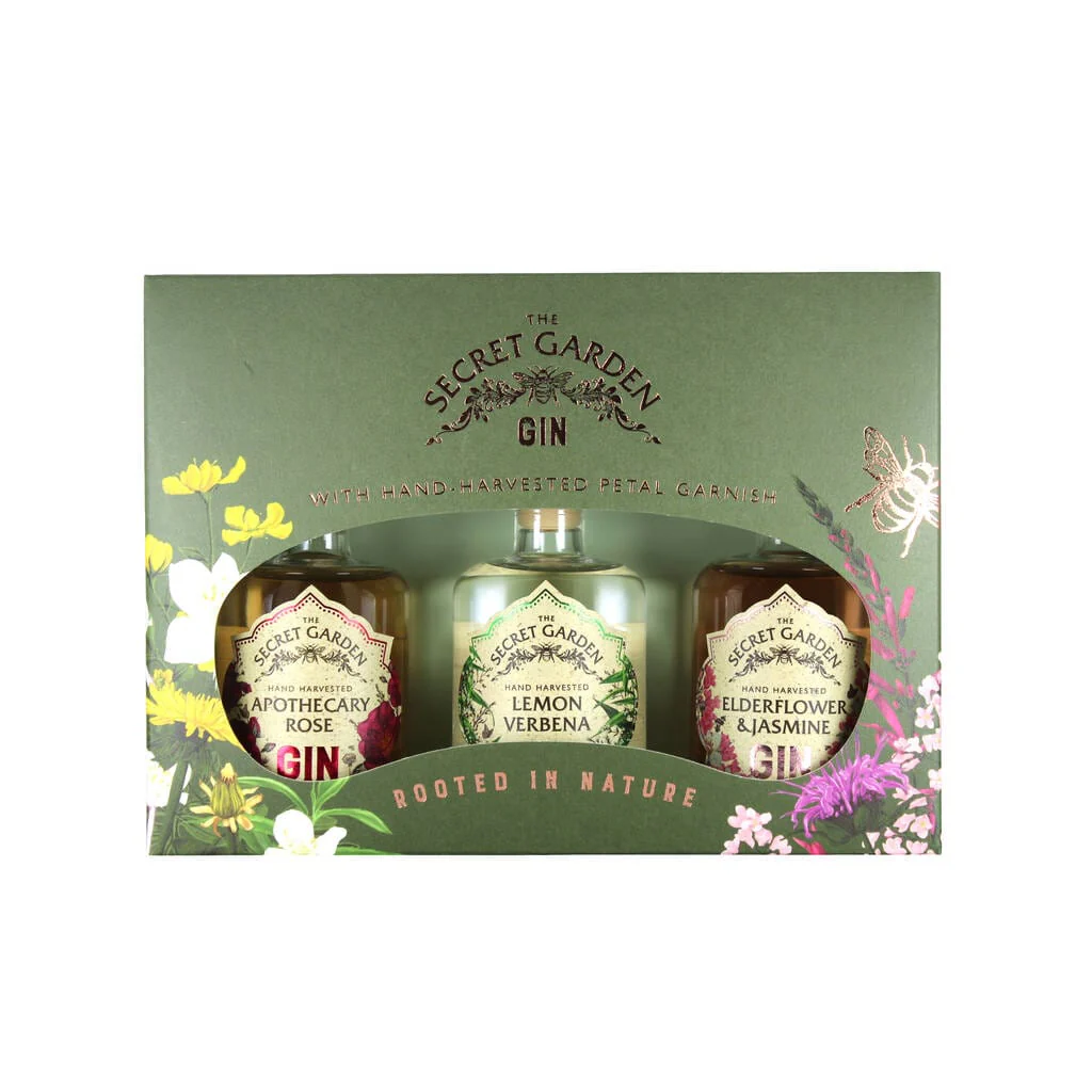 Secret Garden Distillery Miniature Gin Gift Set 3x5cl