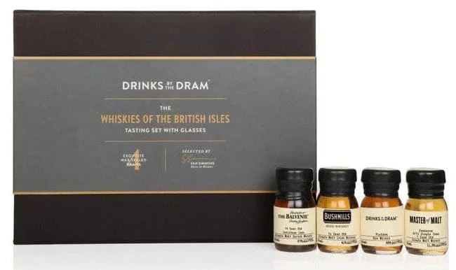 The Whiskies of the British Isles Tasting Set with Glasses 4x3cl