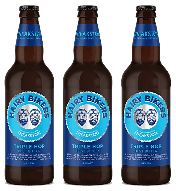 Theakston Hairy Bikers Triple Hop Best Bitter Bottles 12x500ml