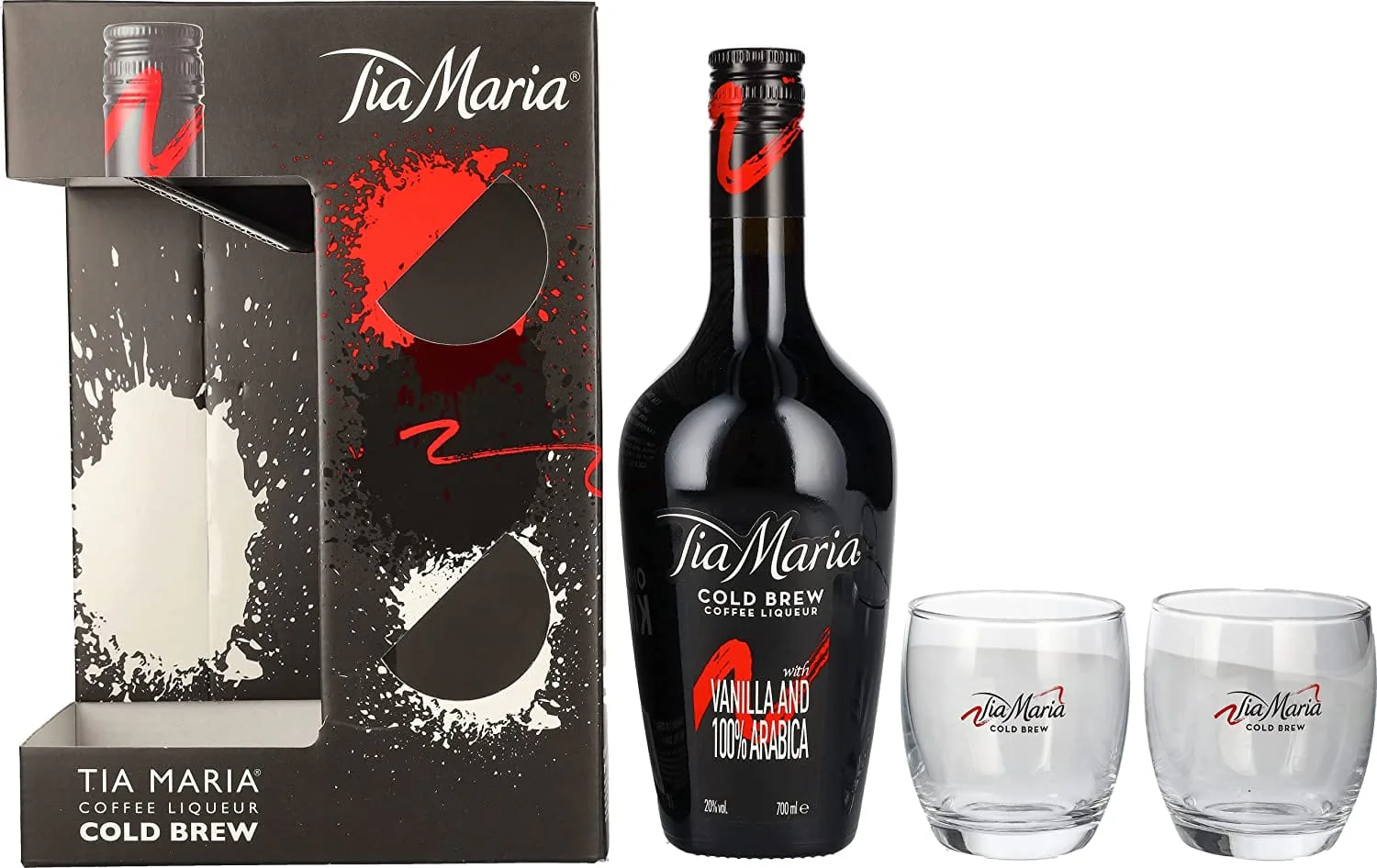 Tia Maria Cold Brew Coffee Liqueur Gift Set With Glasses 70cl - Image 2