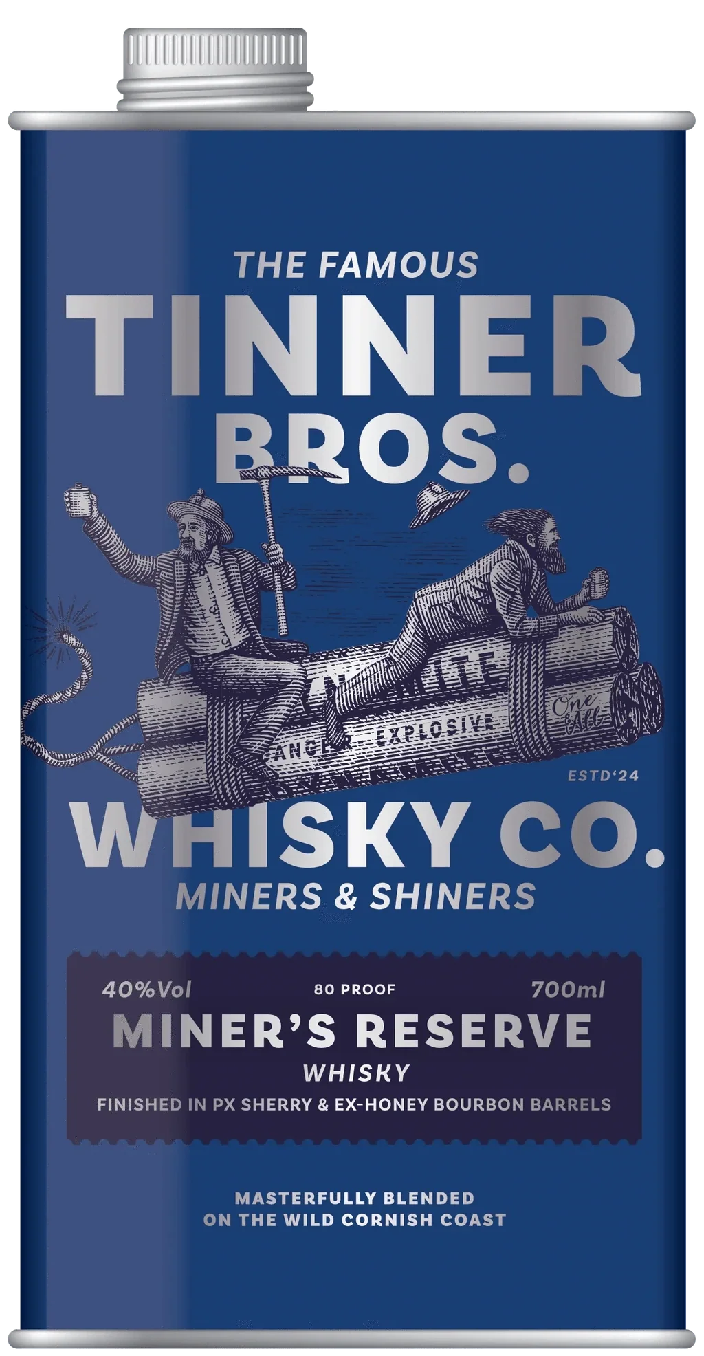 Tinner Bros Miner's Reserve Whisky 70cl