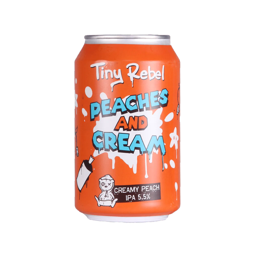 Tiny Rebel Peaches & Cream IPA 330ml Can