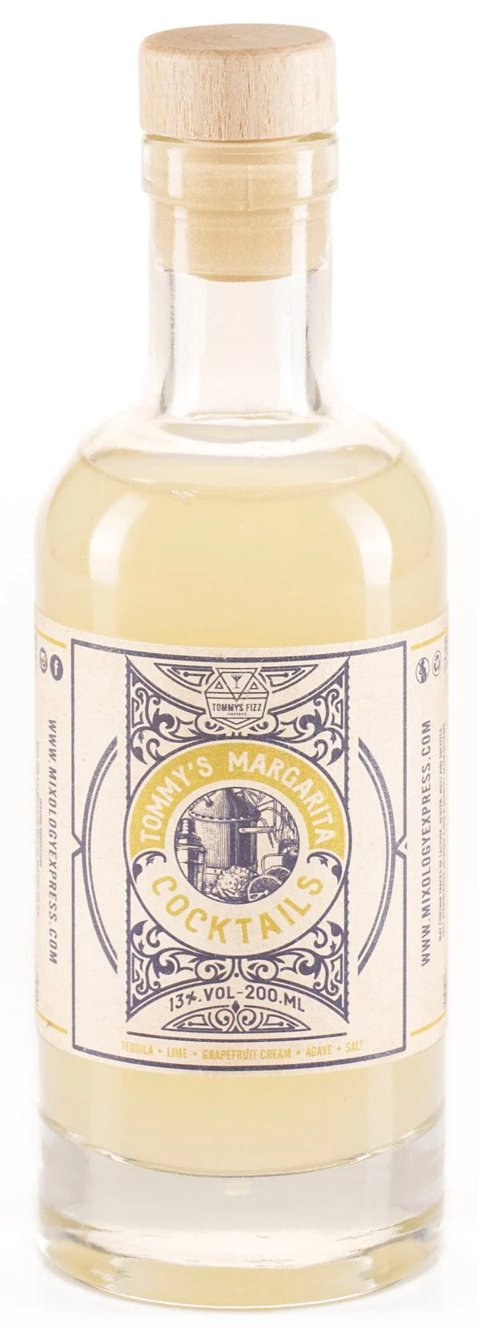 Tommy's Fizz Margarita Ready To Drink Cocktail 20cl