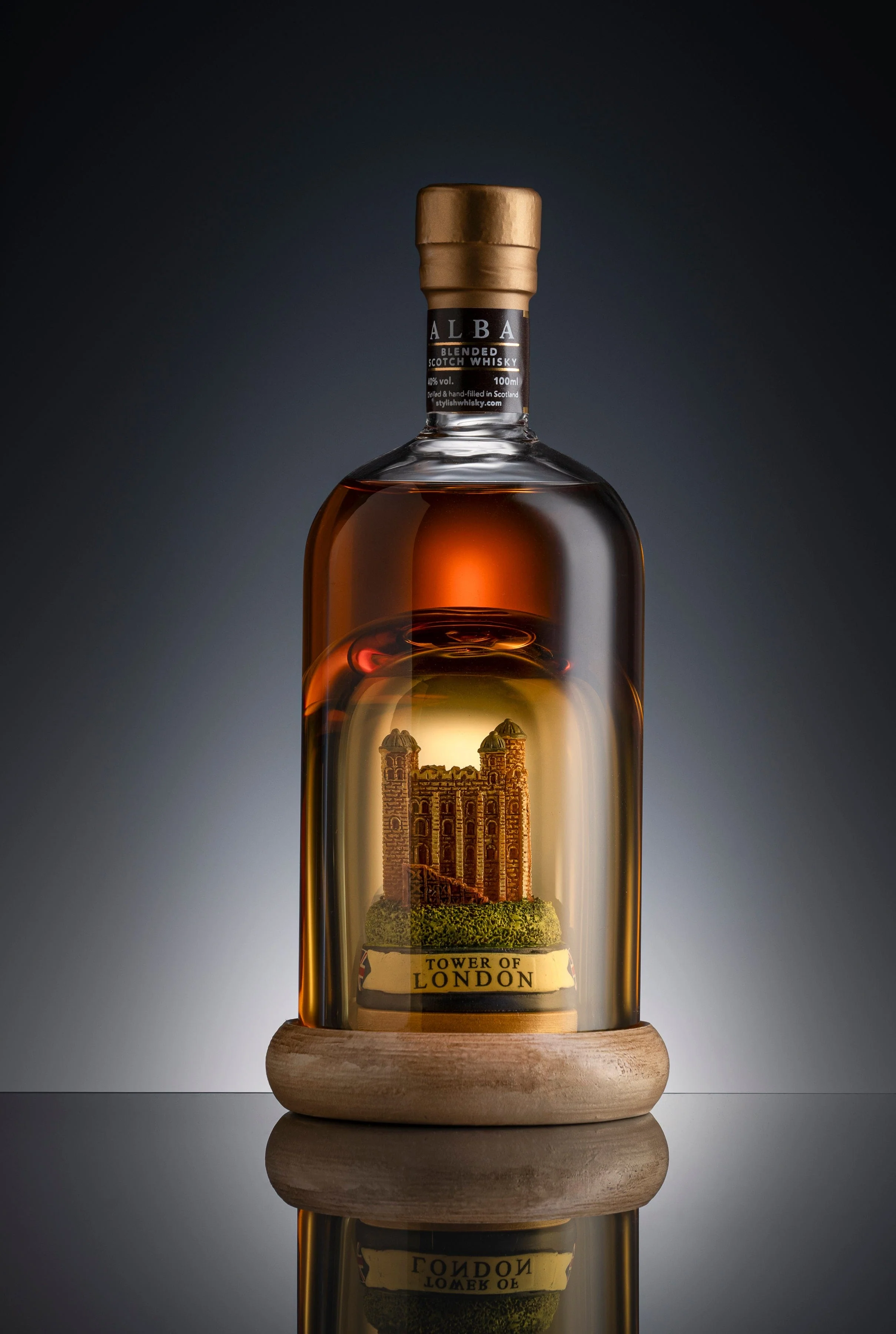Tower Of London Mini Refillable Whisky Decanter 10cl