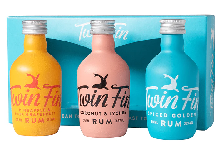 Twin Fin Miniature Rum Gift Set 3x5cl