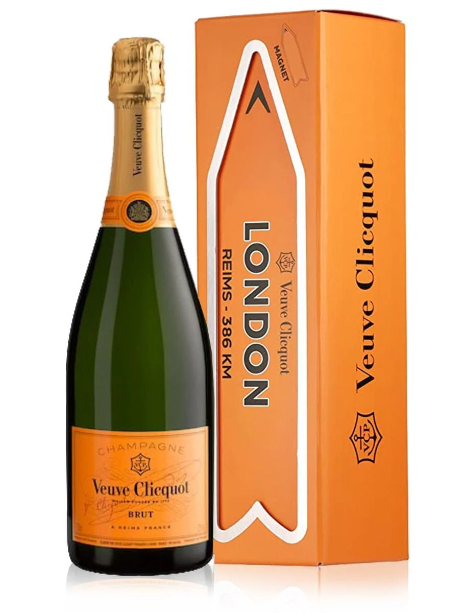 Veuve Clicquot Brut Champagne LONDON Magnet Arrow 75cl