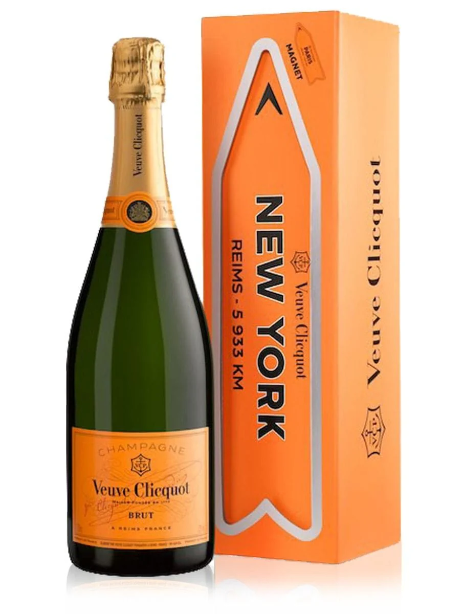 Veuve Clicquot Brut Champagne NEW YORK Magnet Arrow 75cl