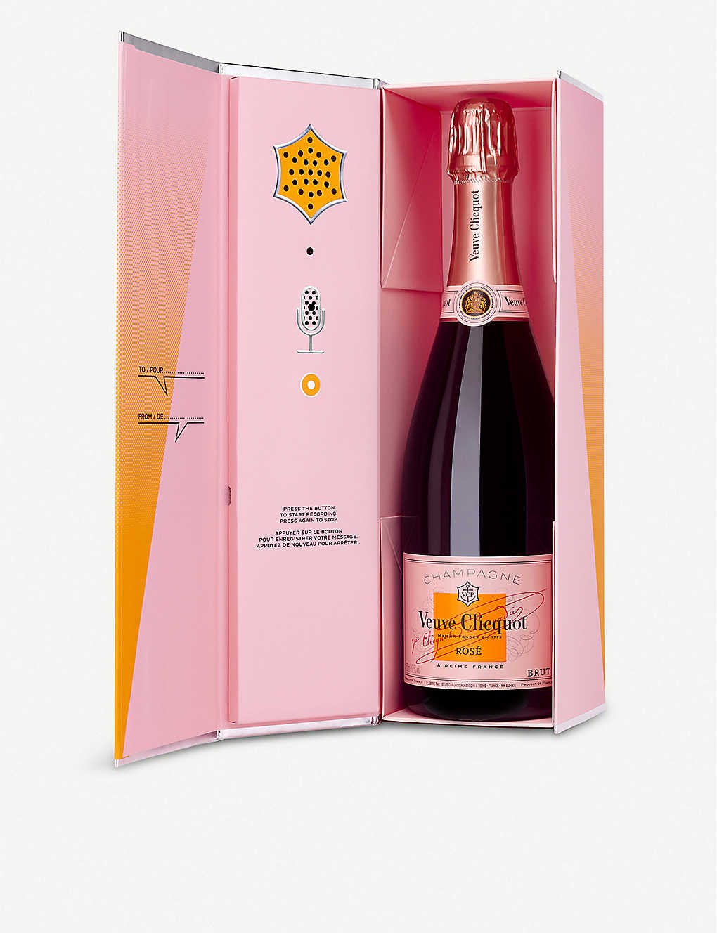 Veuve Clicquot Rose Champagne Call Box (Record Your Message) 75cl - Image 2