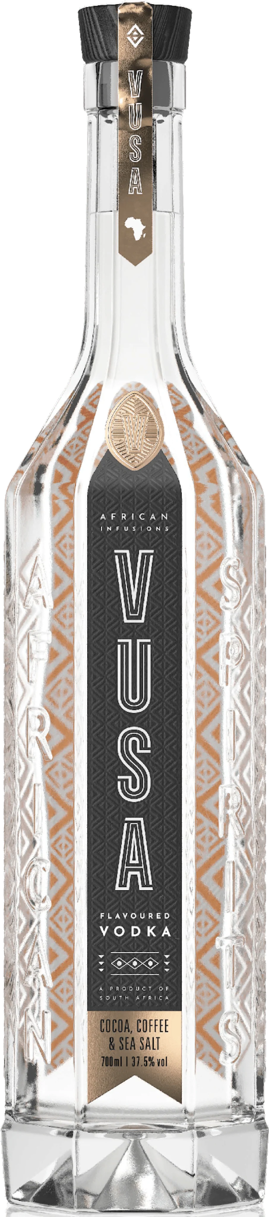 Vusa African Cocoa, Coffee & Sea Salt Vodka 70cl - Image 2