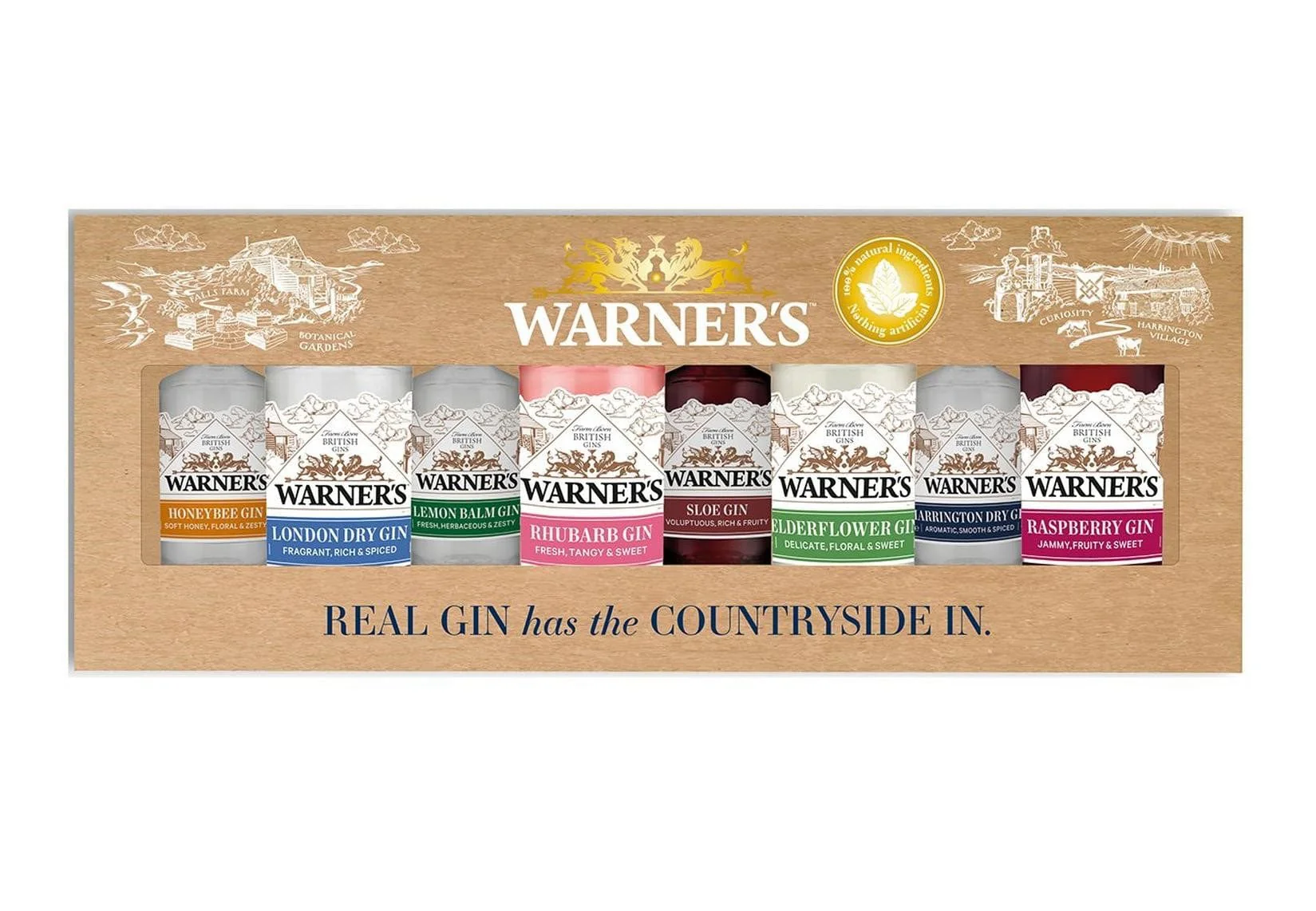 Warner's Gin Tasting Set 8x5cl