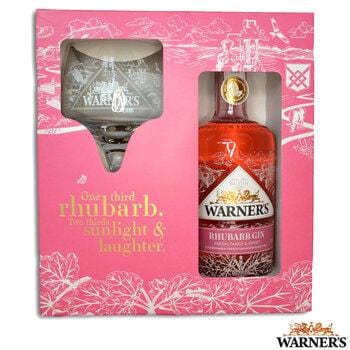 Warner's Rhubarb Gin Copa Glass Gift Pack 70cl
