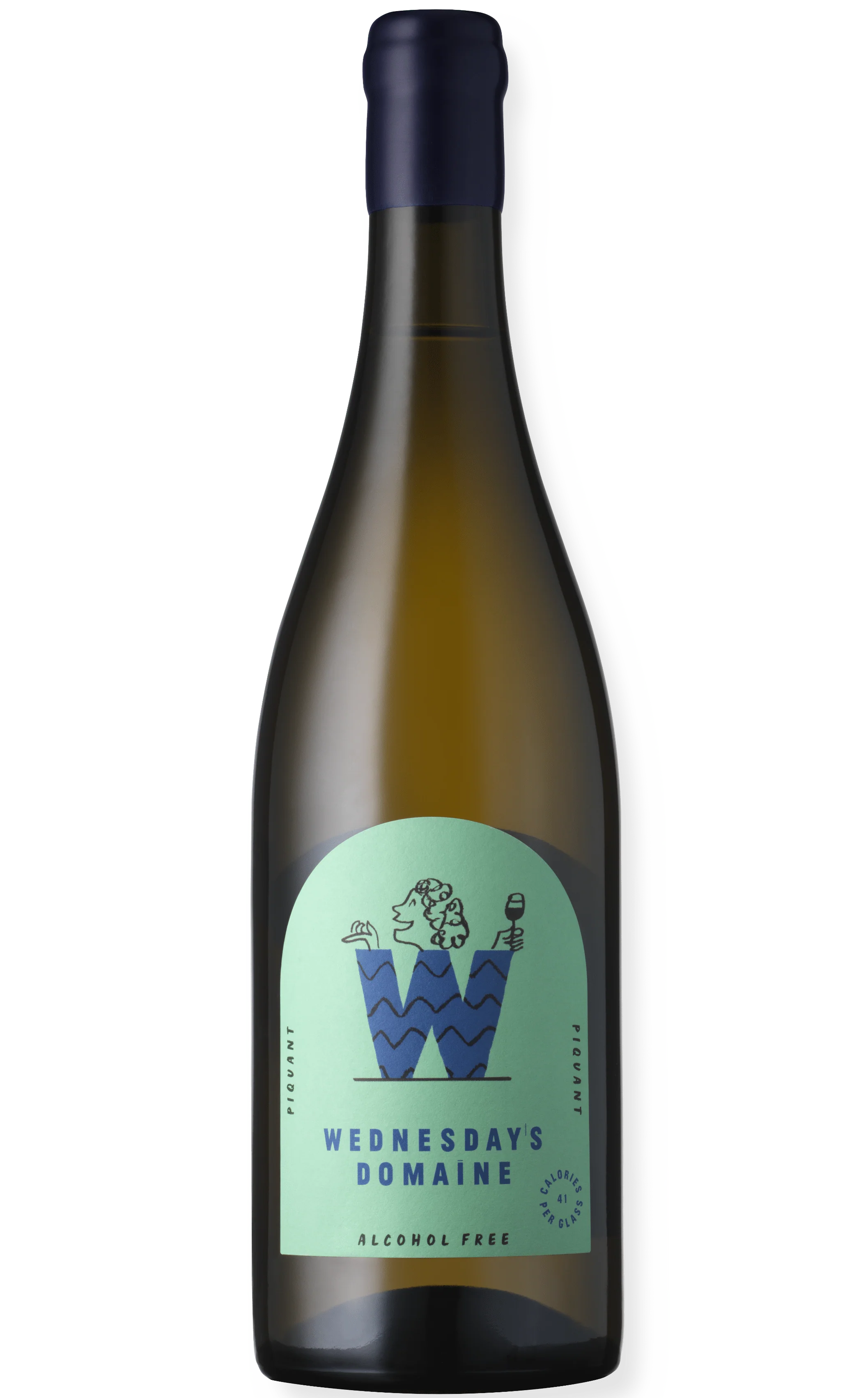 Wednesday's Domaine Piquant Alcohol Free White Wine 75cl