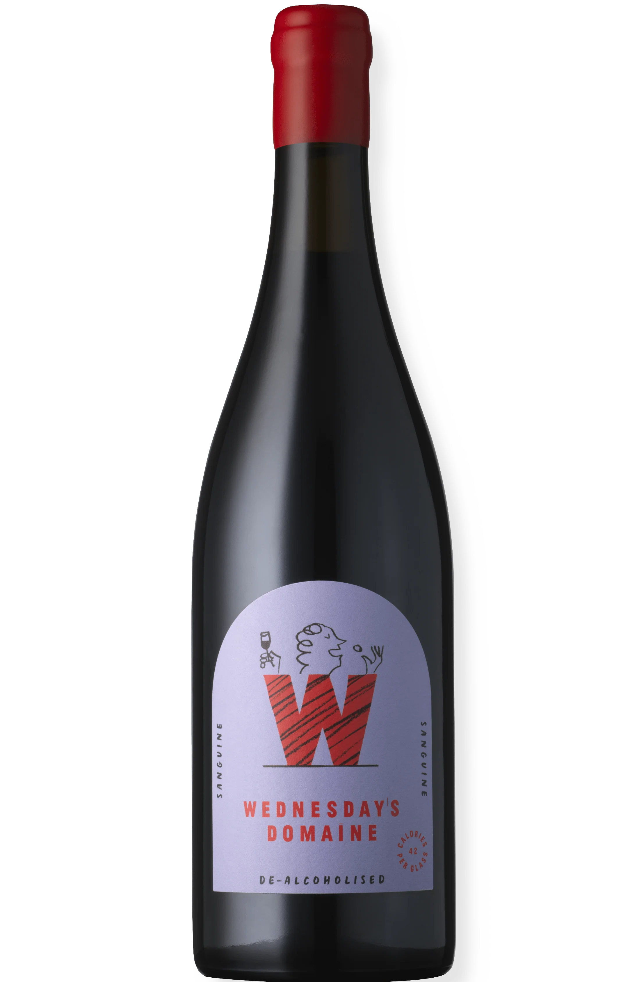 Wednesday's Domaine Sanguine Alcohol Free Red Wine 75cl