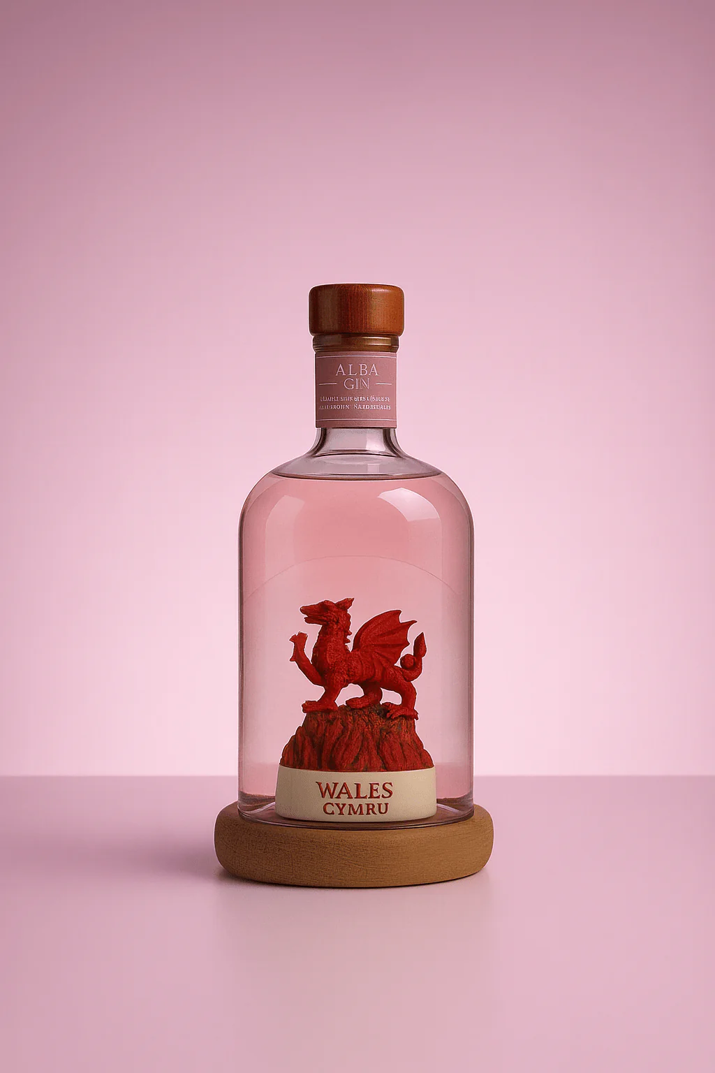 Welsh Dragon Mini Refillable Gin Decanter 10cl