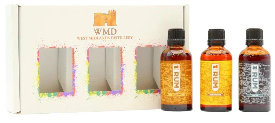 West Midlands Distillery Premium Rum Miniature Gift Pack 3x5cl