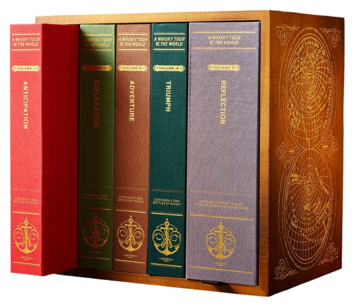 Whisky Tour of the World Advent Calendar Book Case Gift Set 24x5cl