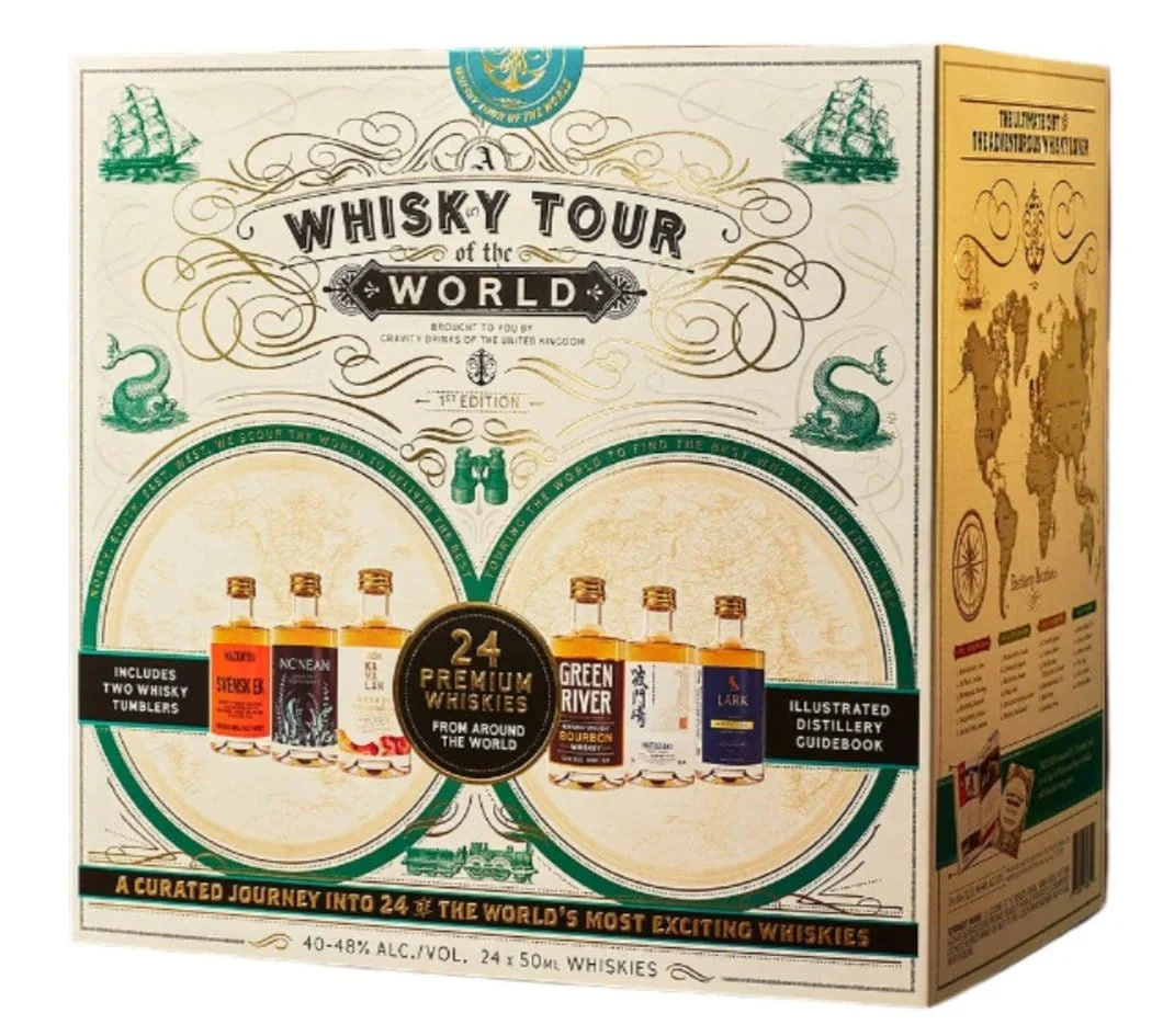 Whisky Tour of the World Advent Calendar Book Case Gift Set 24x5cl - Image 2