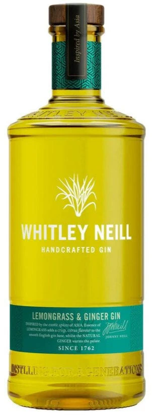 Whitley Neill Lemongrass & Ginger Gin 70cl