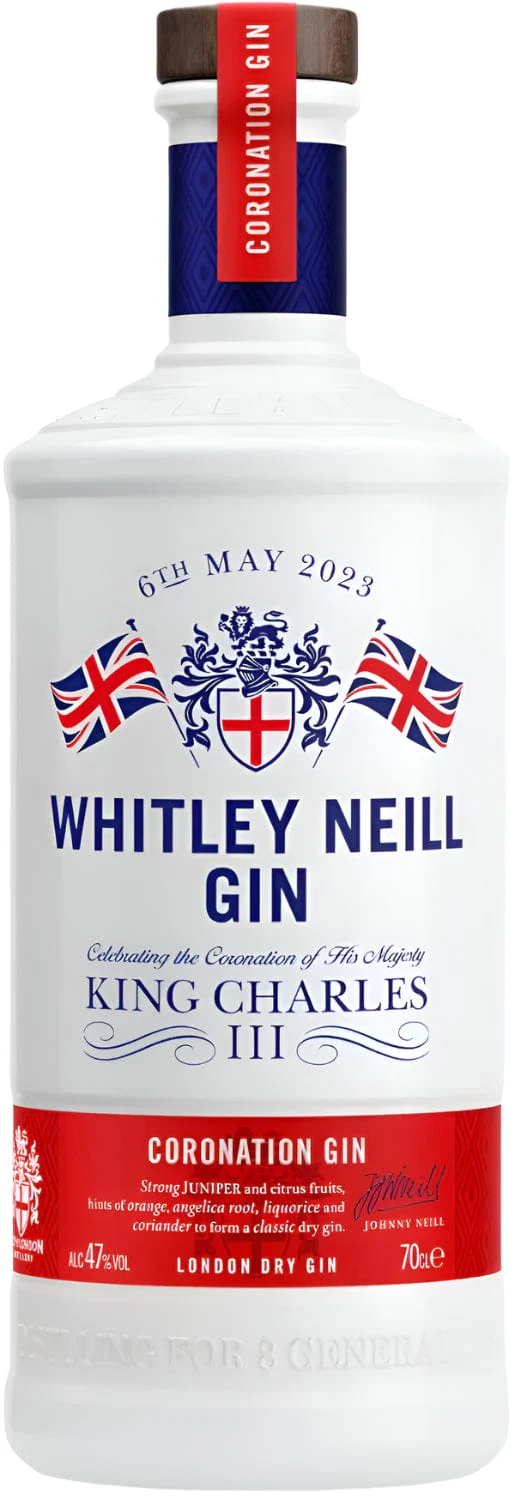 Whitley Neill Limited Edition King Charles III Coronation Gin 70cl