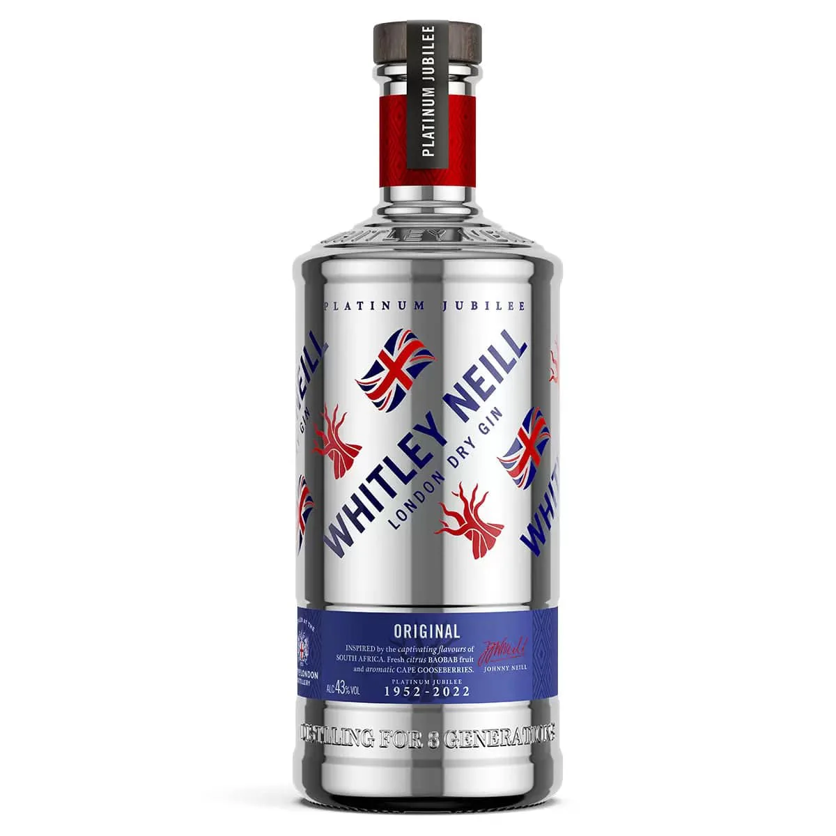 Whitley Neill Limited Edition Queen's Platinum Jubilee Gin 1L
