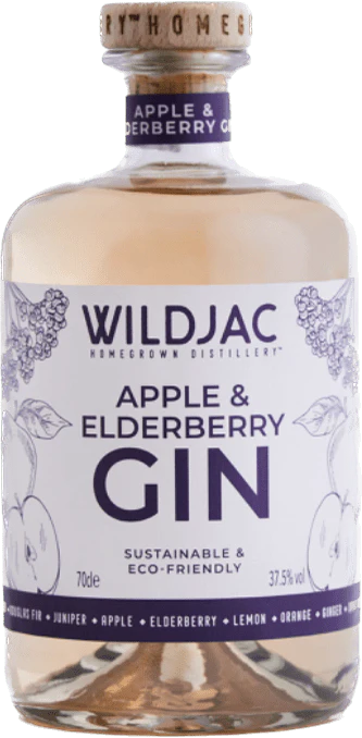 Wildjac Apple and Elderberry Gin 70cl