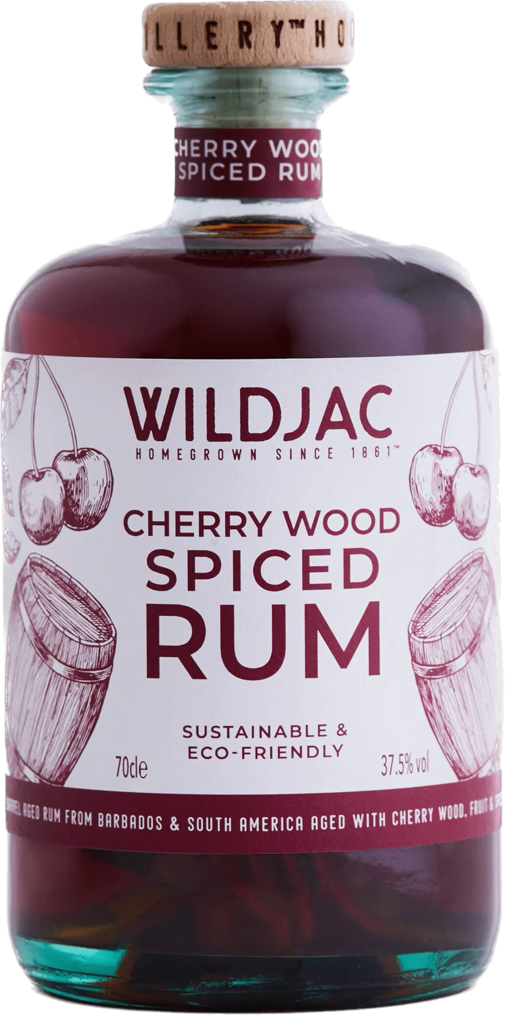 Wildjac Cherry Wood Spiced Rum 70cl