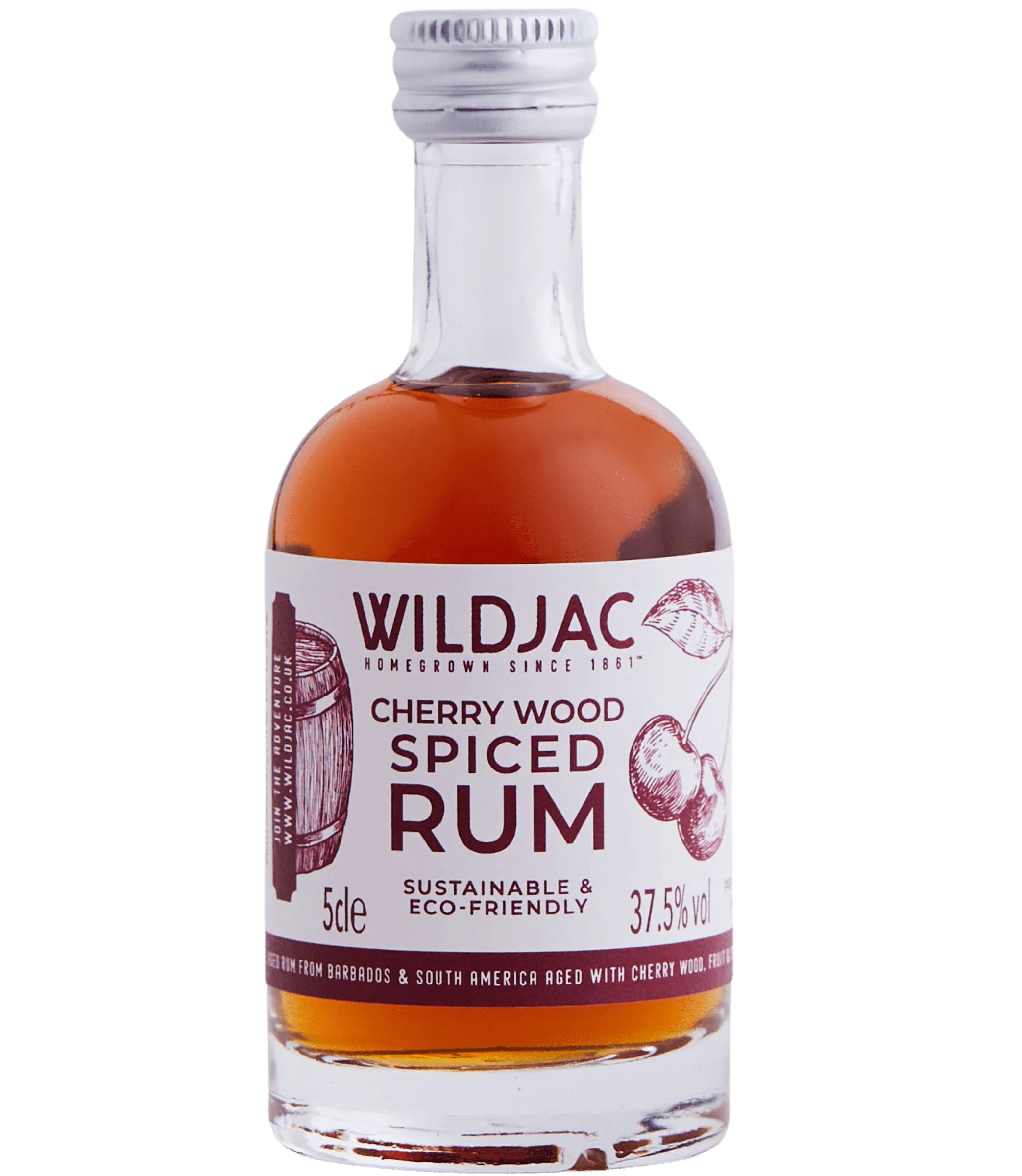 Wildjac Cherry Wood Spiced Rum Miniature 5cl