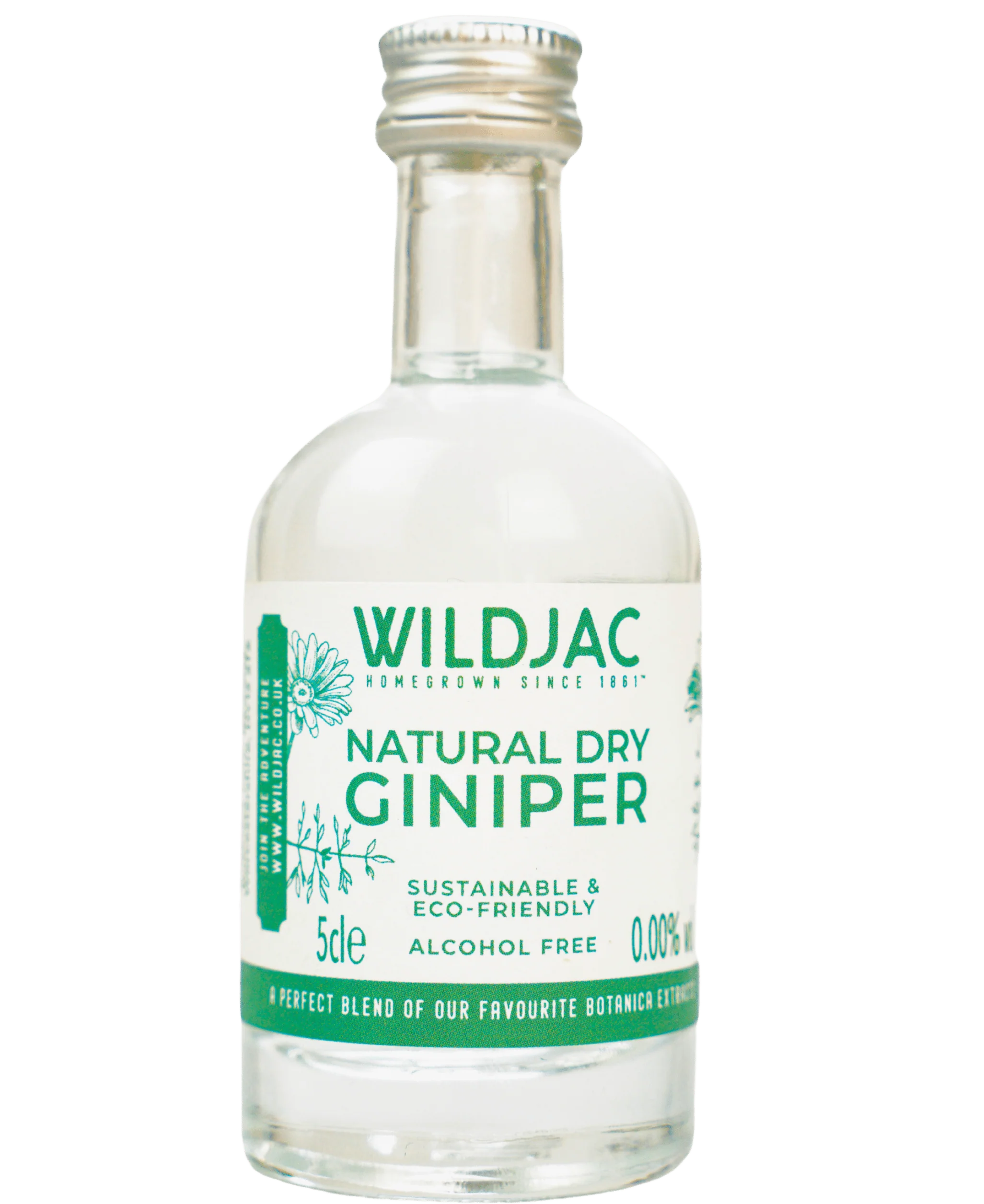 Wildjac Natural Dry Giniper Alcohol Free Miniature 5cl